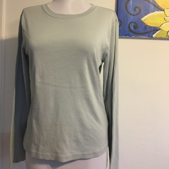J. Crew-Light Slate-Colored Long Sleeve Shirt - Picture 1 of 1
